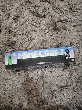 Minecraft Logo Light Paladone USB AAA LED Lamp 2 Modes Official Room Decor